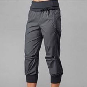 Lululemon Charcoal Grey Devi Dance Crop Pants
